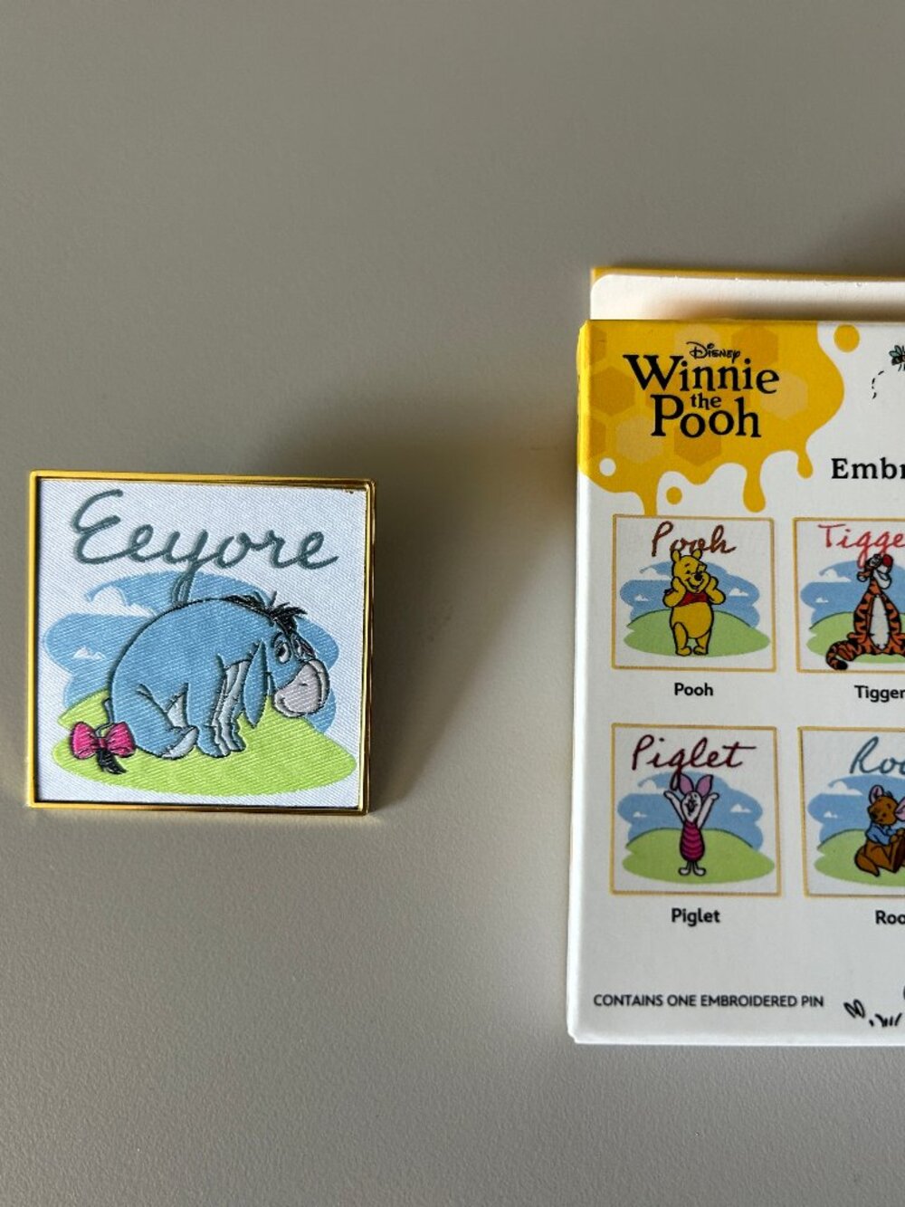 Embroidered Eeyore Blind Box Mystery Pin